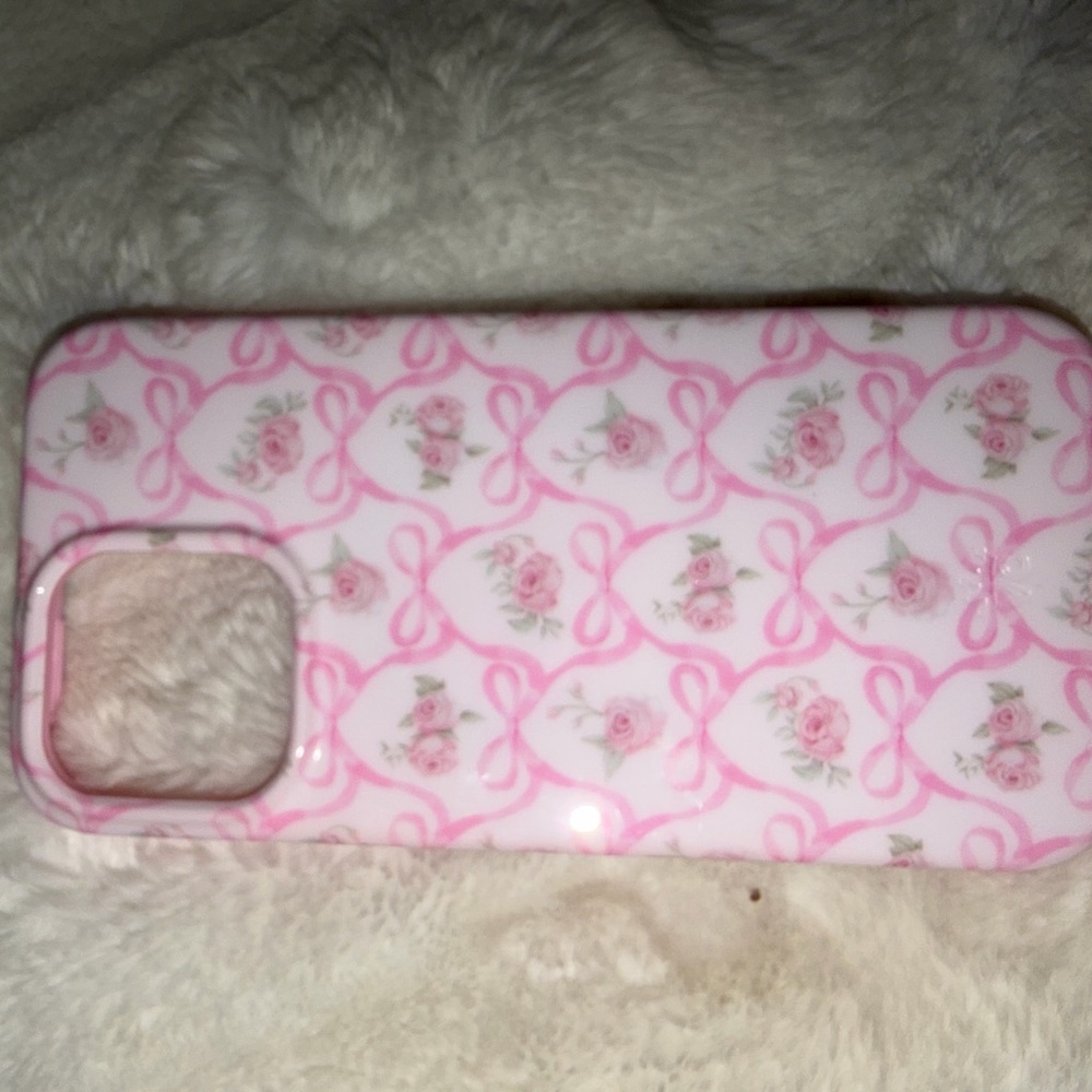 iPhone 14 Pro Max Floral Pink Phone Case